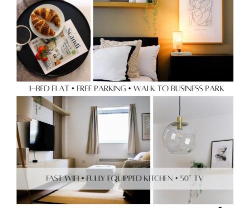 Luxurious fully equipped Cowley 1 bed apartment with FREE Parking