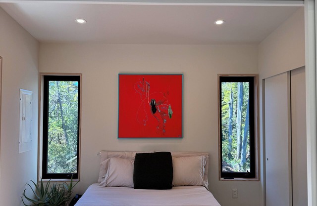 Luxurious, newly built sustainable home, nestled in old growth forest.