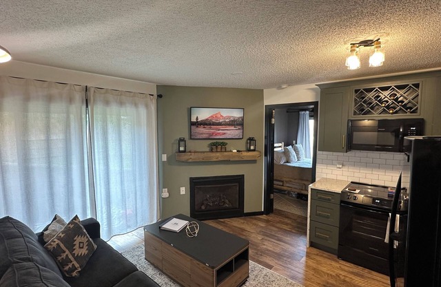Luxurious ski in-ski out slopeside condo.