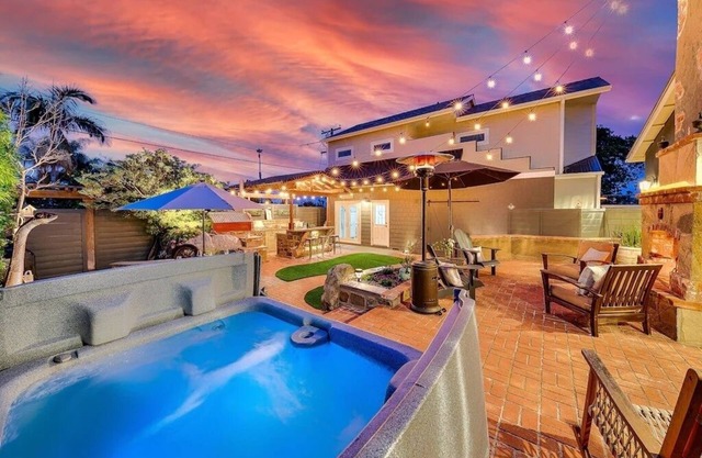 Luxury Beach Home One Block from Ocean w/ Spa, WiFi, & Gorgeous Outdoor Space!