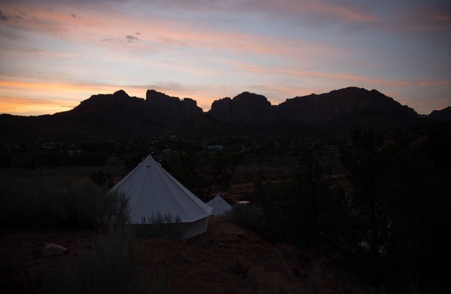 Luxury Double Queen Tent at Zion View Camping