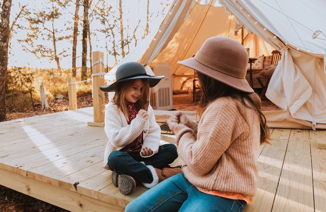 Luxury Glamping tent in Ouachita Mountains