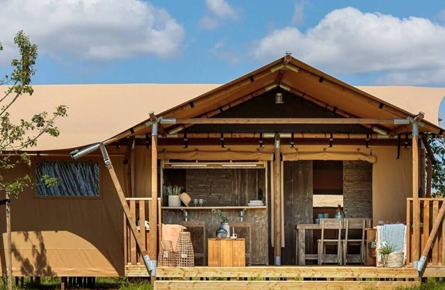 Luxury Glamping wellness on an organic farm