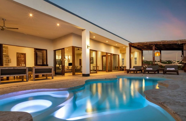 Luxus Ferienhaus mit vollem Blick auf Karibik und Klein Bonaire