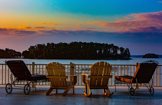 Luxury lake home, private sandy beach, huge covered double dock.