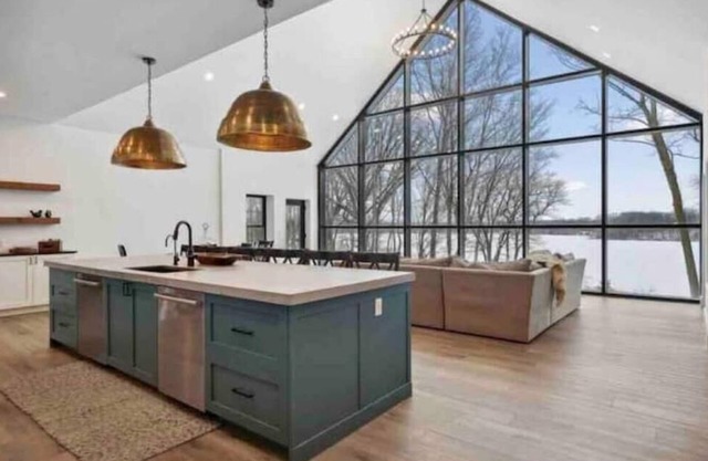 Luxury Lakefront Cabin Retreat in Madison Lake MN Sleeps 20 2 secluded acres