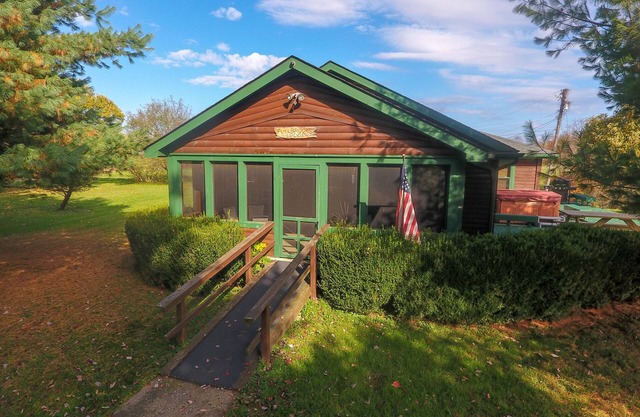 Luxus-Fullbrooks Lodge-Blick auf den Wald-Lodge-Eigenes Badezimmer