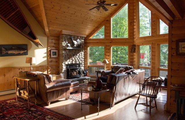 Log Lodge de lujo estilo cabaña de esquí familiar a 15 minutos de la estación de esquí Sunday River