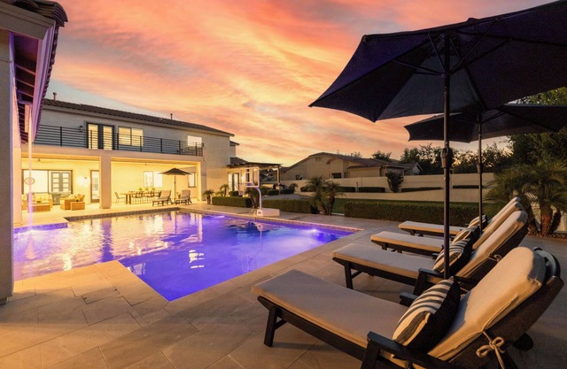 Luxury Outdoor Living: Heated Pool & Spa