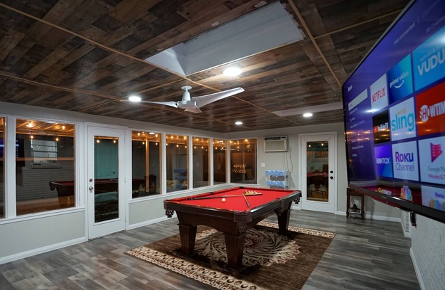 Luxury retreat with a swim spa and game room!