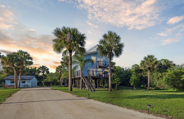 Luxury Stilt Beach House in the Woods! 3/2.5 w/ Stocked Pond & Oasis on 1 ACRE!