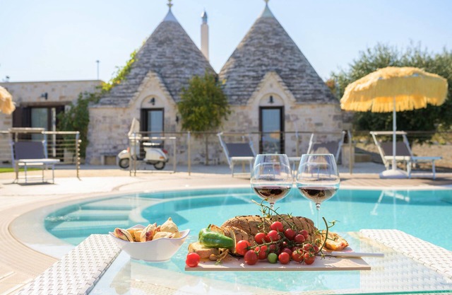 Luxus-Trullo, Privater Pool, Klimaanlage, WLAN, privater Tennisplatz, Pizzaofen