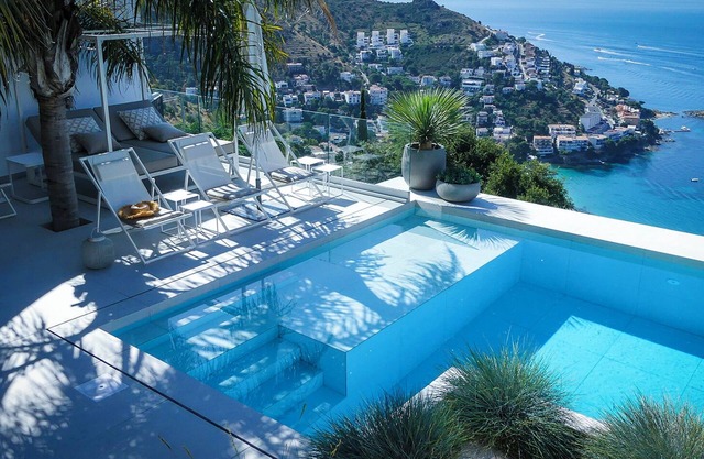 Luxury Villa Bianca overlooking the beach at Canyelles petites