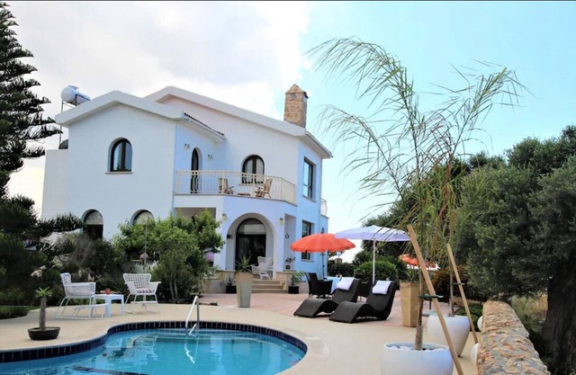 Luxury Villa With Stunning Sea Views, Private Pool And Local Sandy Beach