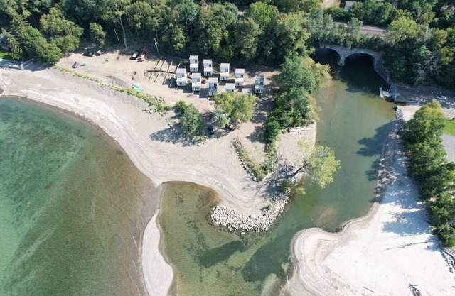 Luxury Waterfront Resort with private beach cabana, sauna, spa and more.