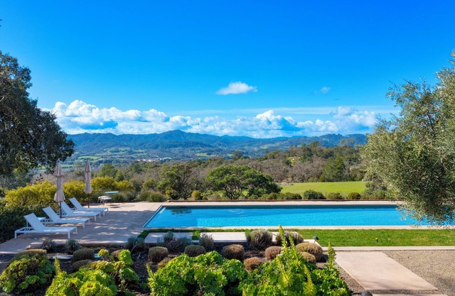 Luxury Wine Country Retreat: 75 foot pool, 15 min to Healdsburg, Vineyard views