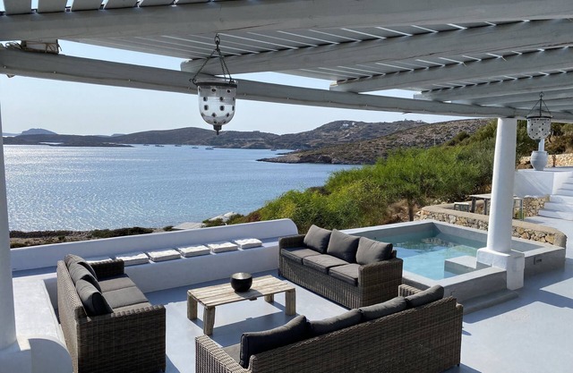 Lipsi: Wunderschöne Villa mit 7 Schlafzimmern - Privatstrand und außergewöhnliche Aussicht