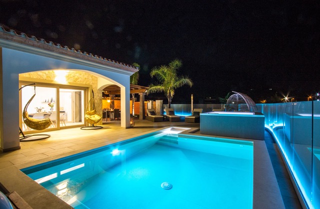 Mediterranean villa with private pool on Foxi Manna beach in Sardinia