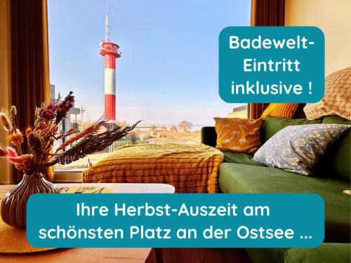 Meerglück am Beltblick Fehmarn - Moderne Ferienwohnung direkt an der Ostsee mit Sauna