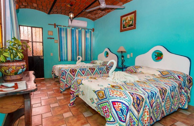 Mexican Style Patio Double Room in Playa Chacala