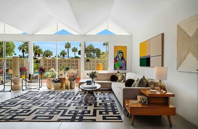 Mid-Century Icon Steps to Downtown Palm Springs, 2 Bed / 2 Bath plus Den