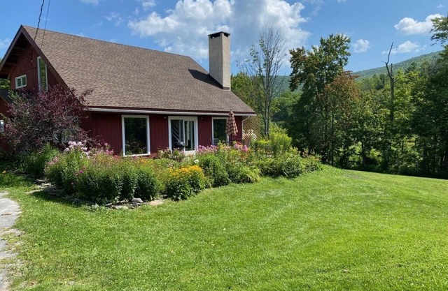 Mid Century Modern Chalet with Tennis Court and Catskill Views