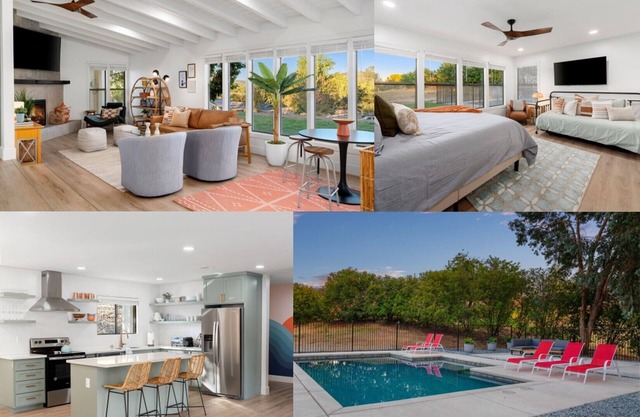 Mid Century Modern Escape 4 Br w/ Pool - 1.7 acres