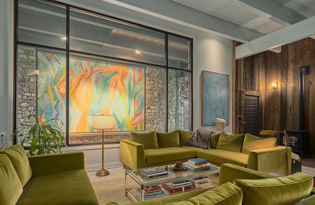 Mid-Century Modern Stone Home Offers Luxurious Comforts