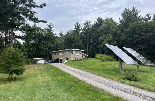 Mid Century Modern home with distant views of Mount Greylock Summit.