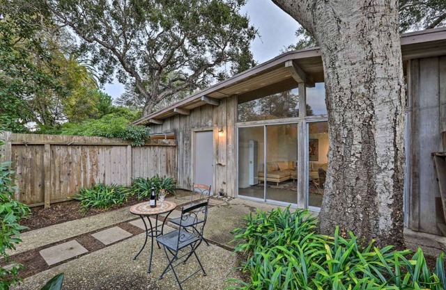 Mid-Century Steps from Miramar Beach, Private Yard in Montecito