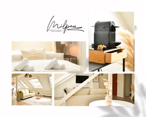 MILPAU Bottrop3 - Helles Design-Apartment im Zentrum - Code-Check-in, Nespresso, Smart-TV