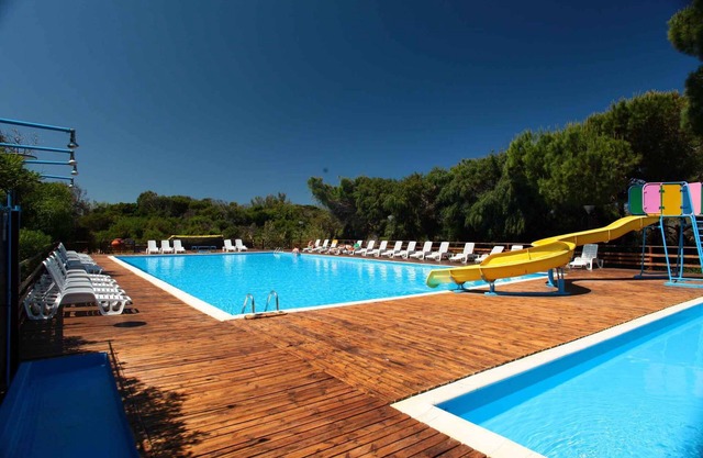 Mobilehome mit Pool für Kinder und Erwachsene