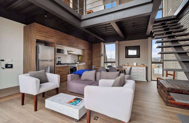 Modern apartment with city views