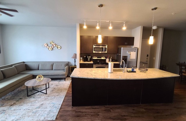Modern apartment minutes from downtown.