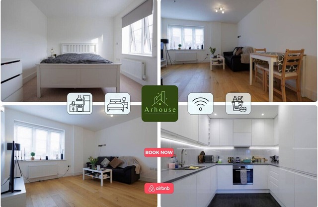 Modern 1-Bed Flat in Kingston next to Station