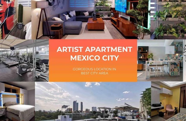 Modern Artist Apt., overlooking Parque Espana