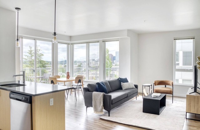 Modern Bellevue 2BR w/ Gym & W/D, near Spring District, by Blueground