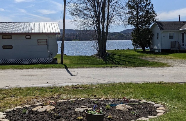 Modern, bright house set back from shores of Lake Salem, Vermont