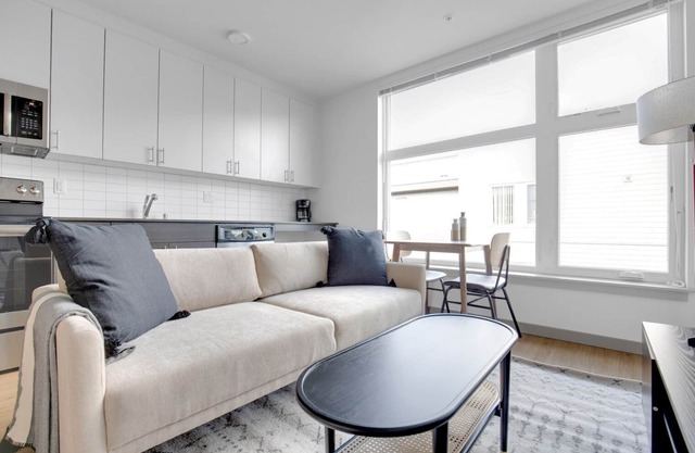 Modern Columbia City Studio w/ W/D & Gym, near Light Rail, by Blueground