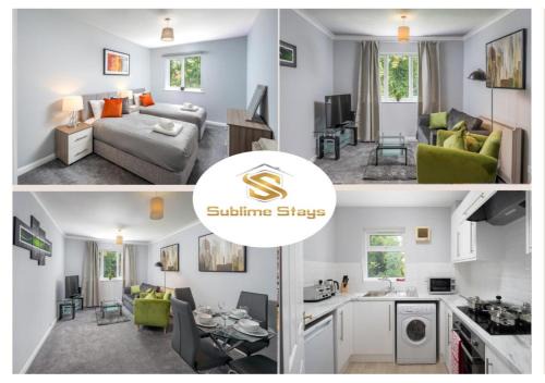 Modern & Cozy 1BR Apartment in Crawely Easy Access to Gatwick & Town