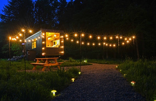 Modern, Cozy, Romantic Tiny Home in the Woods! EV Fast Charging, WIFI, and More!