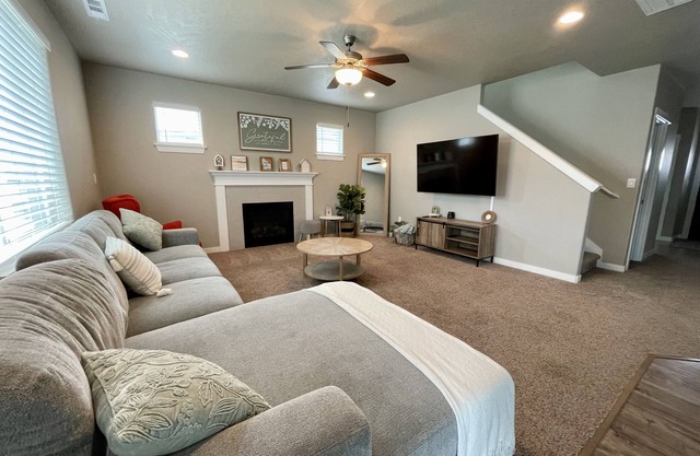 Modern Home close to it all! With Generous backyard & Fire Pit