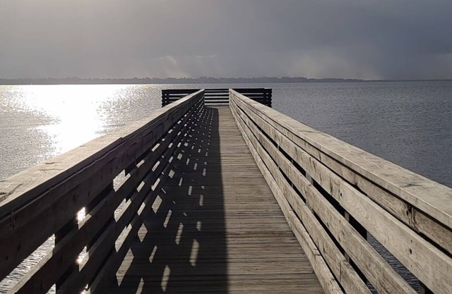 Modern home on the river