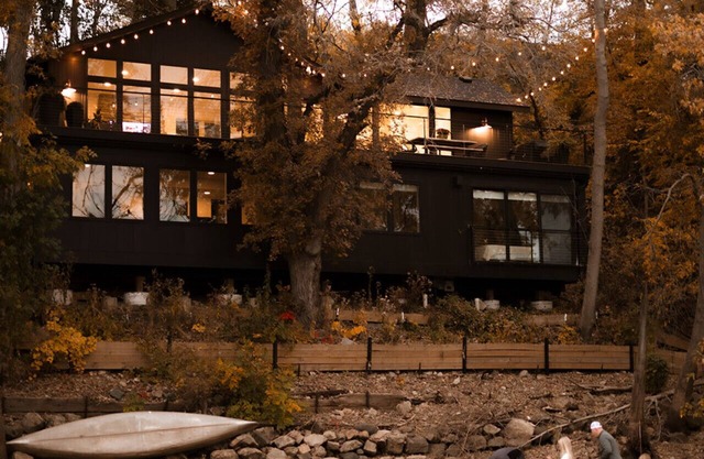 Modern Home with private beach on St Croix River