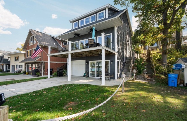 Modern Lakefront Home on a Private Lake in the Irish Hills, Sunset Lake Views!