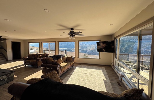 Modern living with mountain views