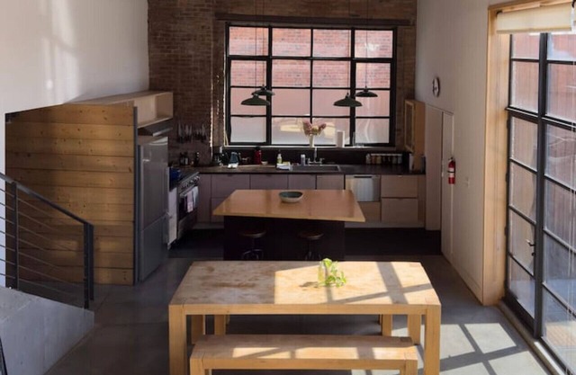 Modern Loft with Wood Stove, River Views, Walkable