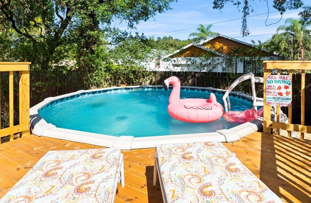 Modern Meets Tropical - Beautiful, Updated Pet Friendly 3BD Pool Home with Outdoor Living Space