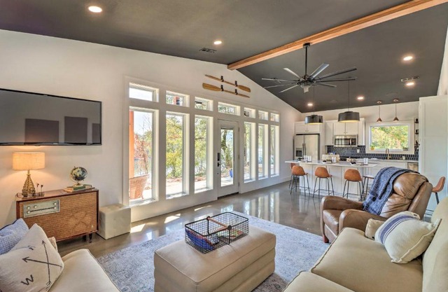 Modern Norfork House with Patio on White River!