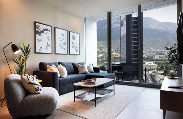 Modern Stay w/ Pool, Balcony & Mountain Views